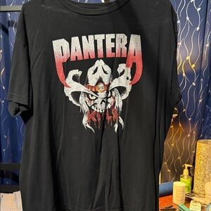 Pantera Skull Graphic Men's Black T-Shirt